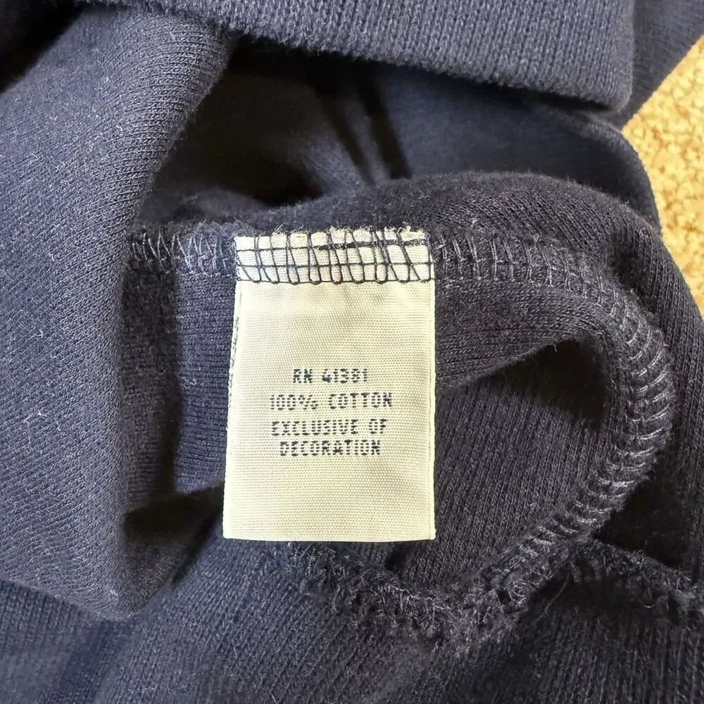 Vtg Polo Ralph Lauren Navy Shawl Neck Sweater Large Faux Suede Elbow Patch Pony